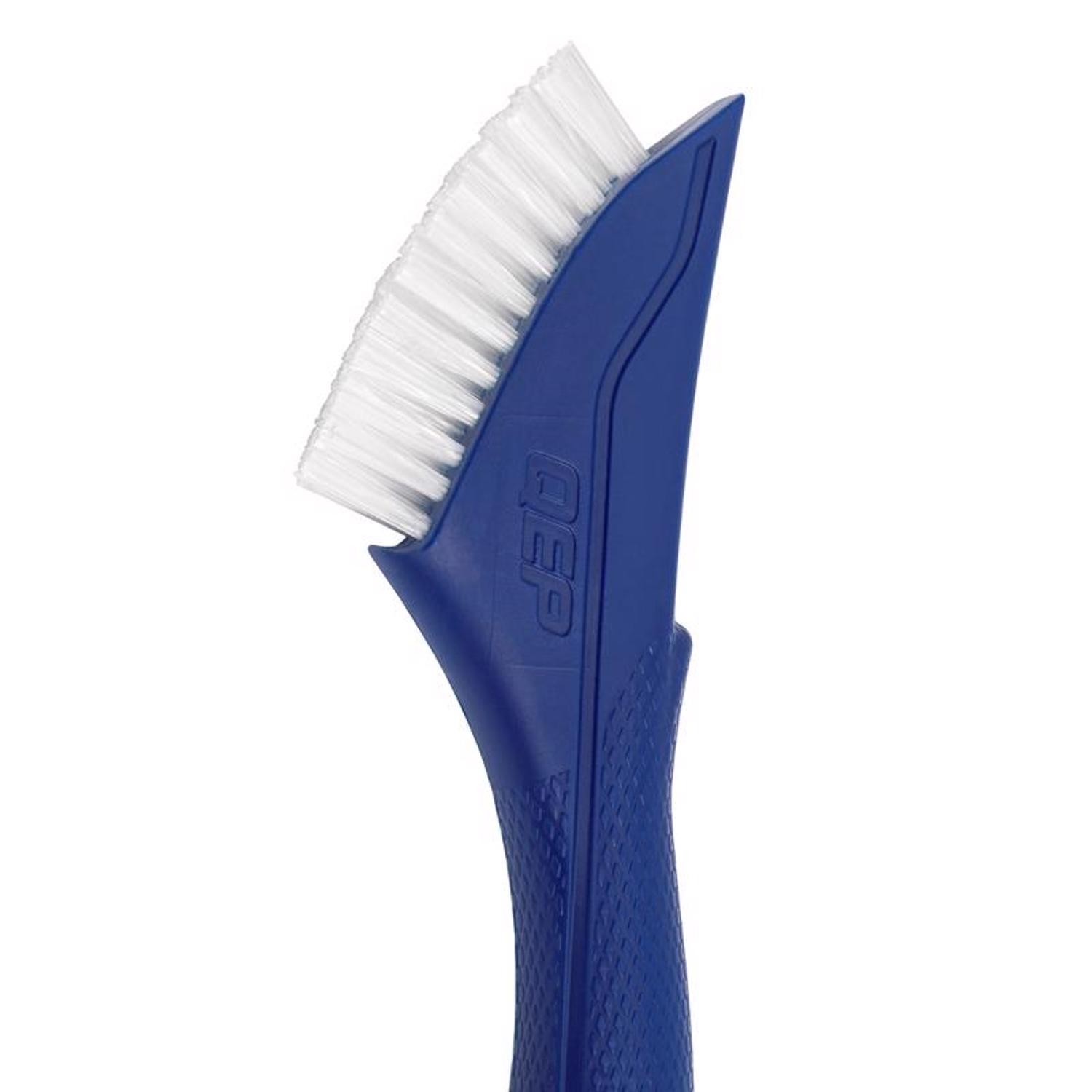 QEP 20842 Blue Plastic Comfort Grip Grout & Tile Cleaning Brush 8 H x 1.8 W in.