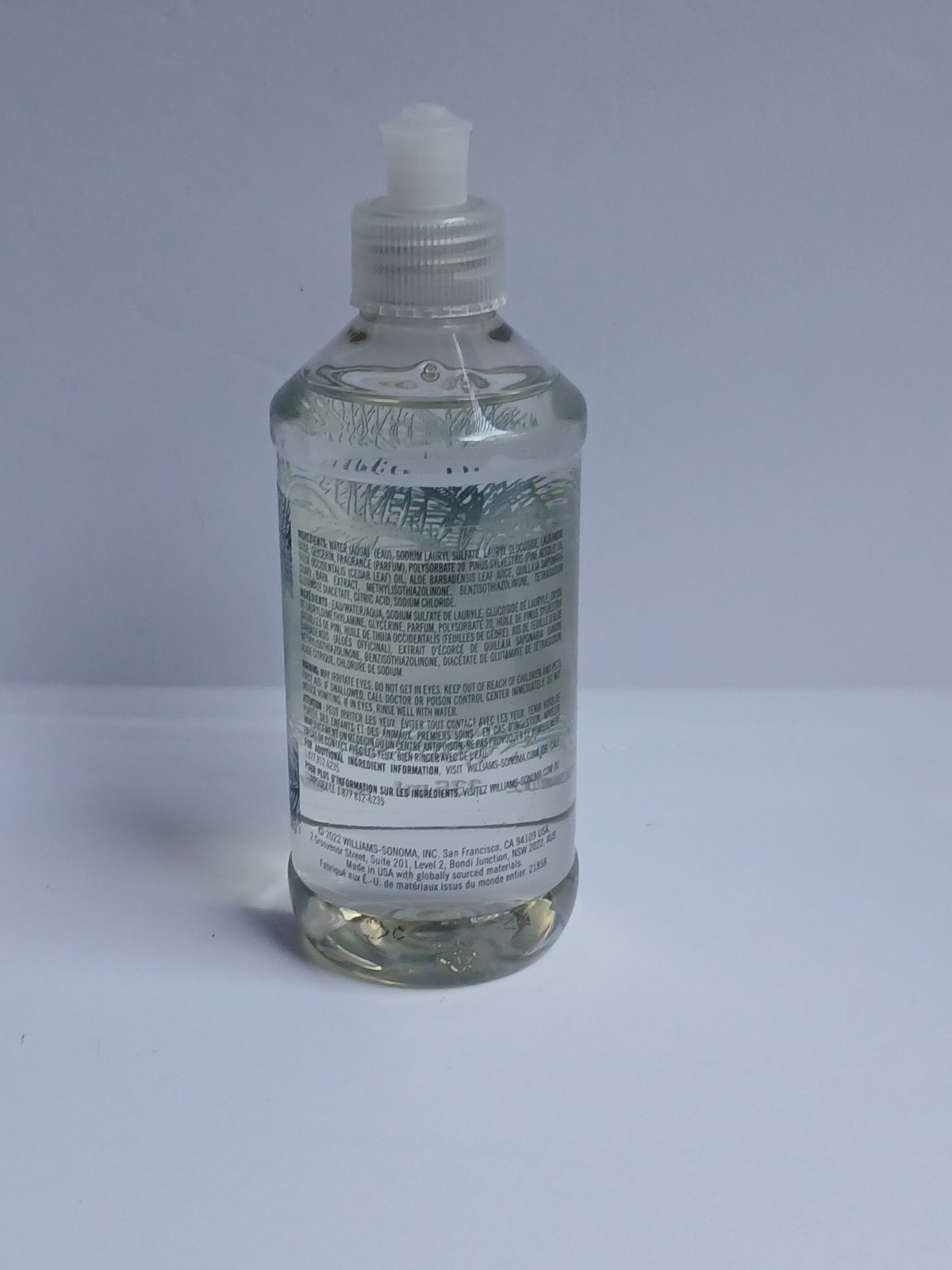 RARE Williams Sonoma WINTER FOREST Dish Soap 8 oz NEW! Essential Oils