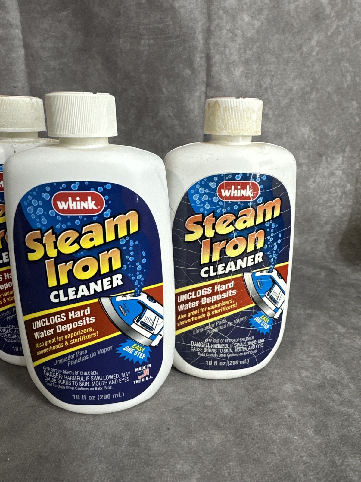 3 Whink Steam Iron Cleaner Unclogs Hard Water Deposits Discontinued 10 oz