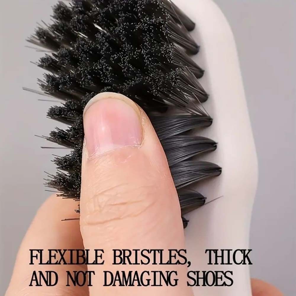 Mess-Free Well-Made Reliable Dependable Liquid-Dispensing Shoe Brush By Pressing