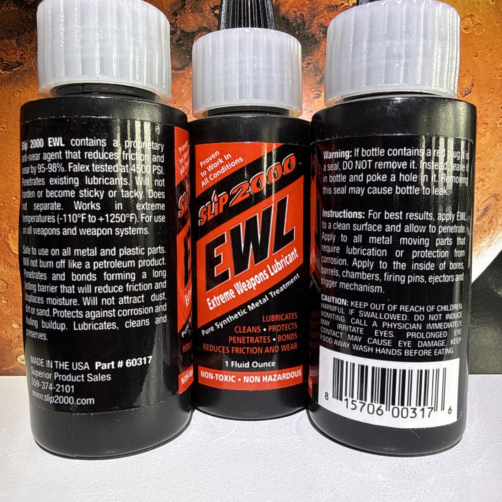 Slip 2000 EWL 1oz Lubricant Penetrates Metal Parts: Sewing, HVAC, Weapons,,,