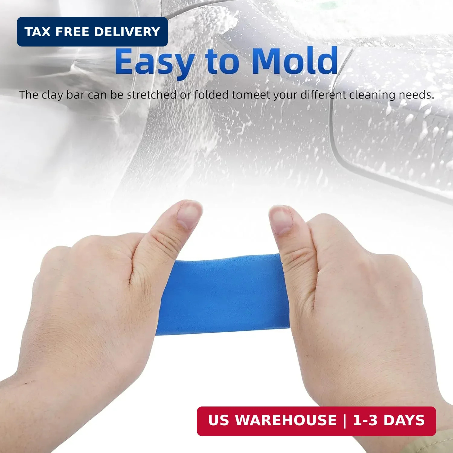 IPELY 4 Pack 100g Car Clay Bar Auto Detailing Magic Clay Bar Cleaner for Car Was