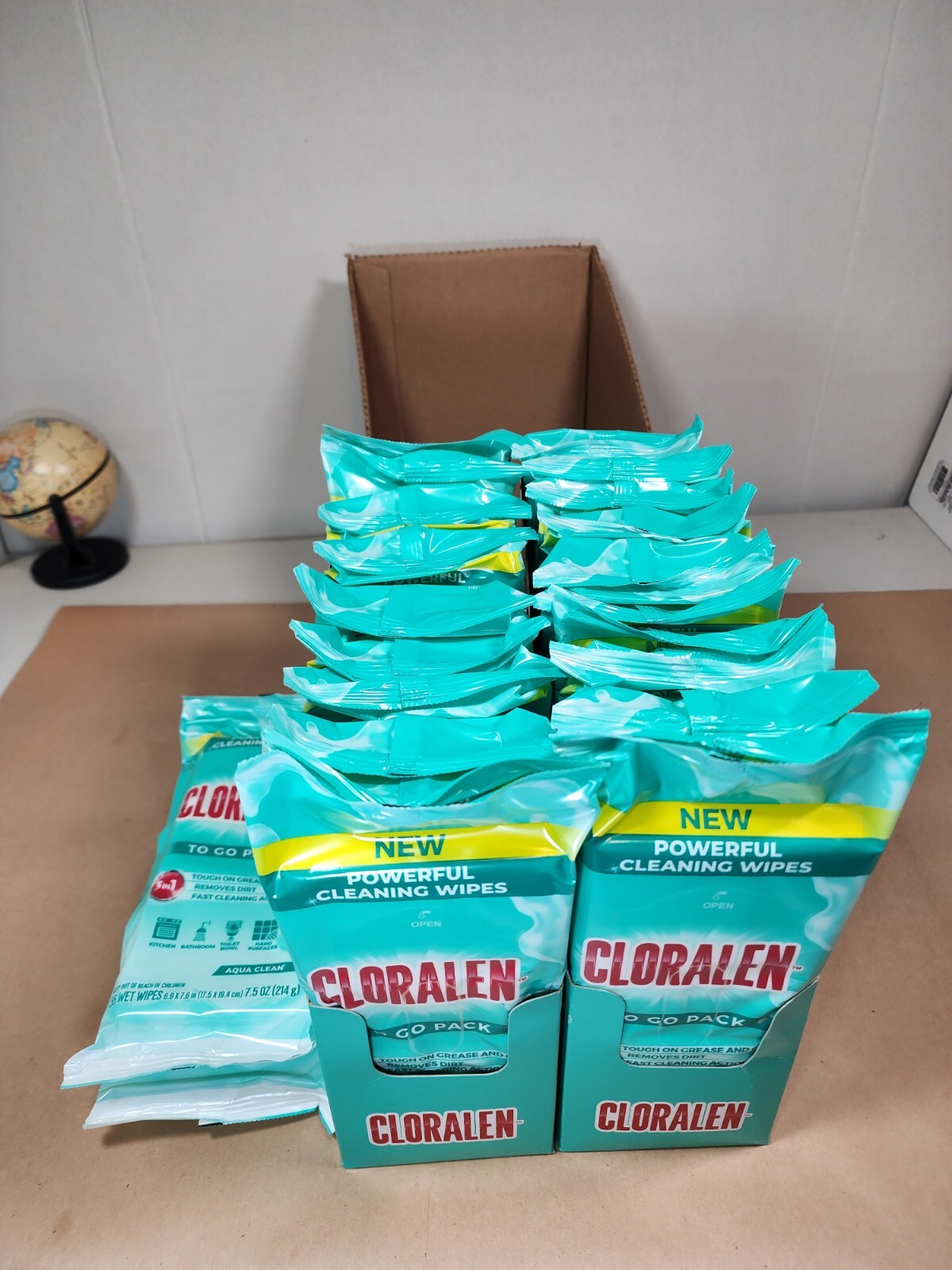 Box of Cloralen Powerful Cleaning Wipes (24 packs of 36) Tough on Grease & Grime