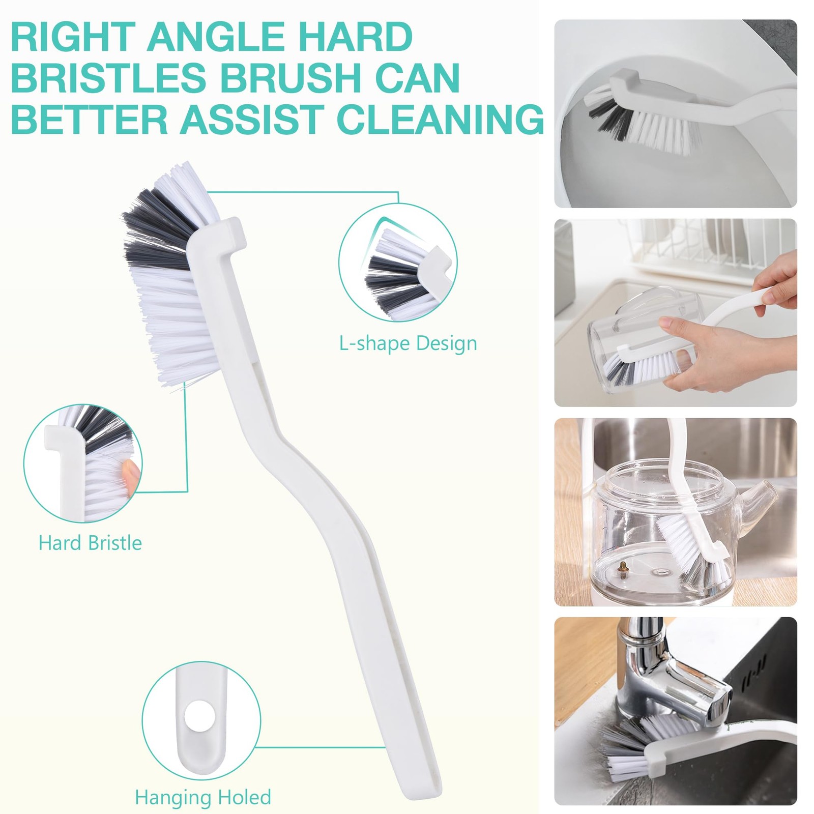 Crevice Cleaning Brush,12 Pcs Cleaning Supplies Cleaning Brush Tools,Hard Bri…