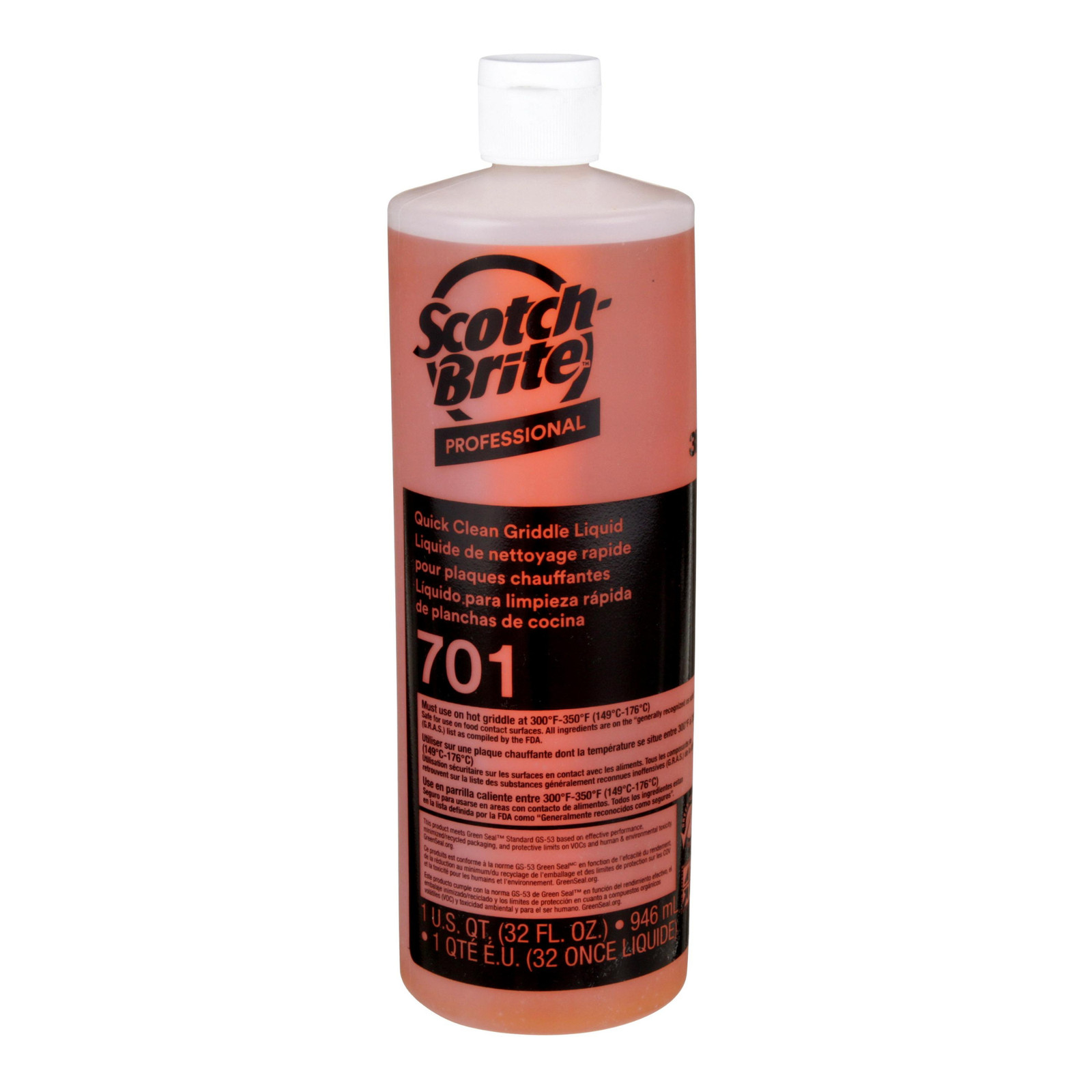 Scotch-Brite Quick Clean Griddle Liquid: 1 quart