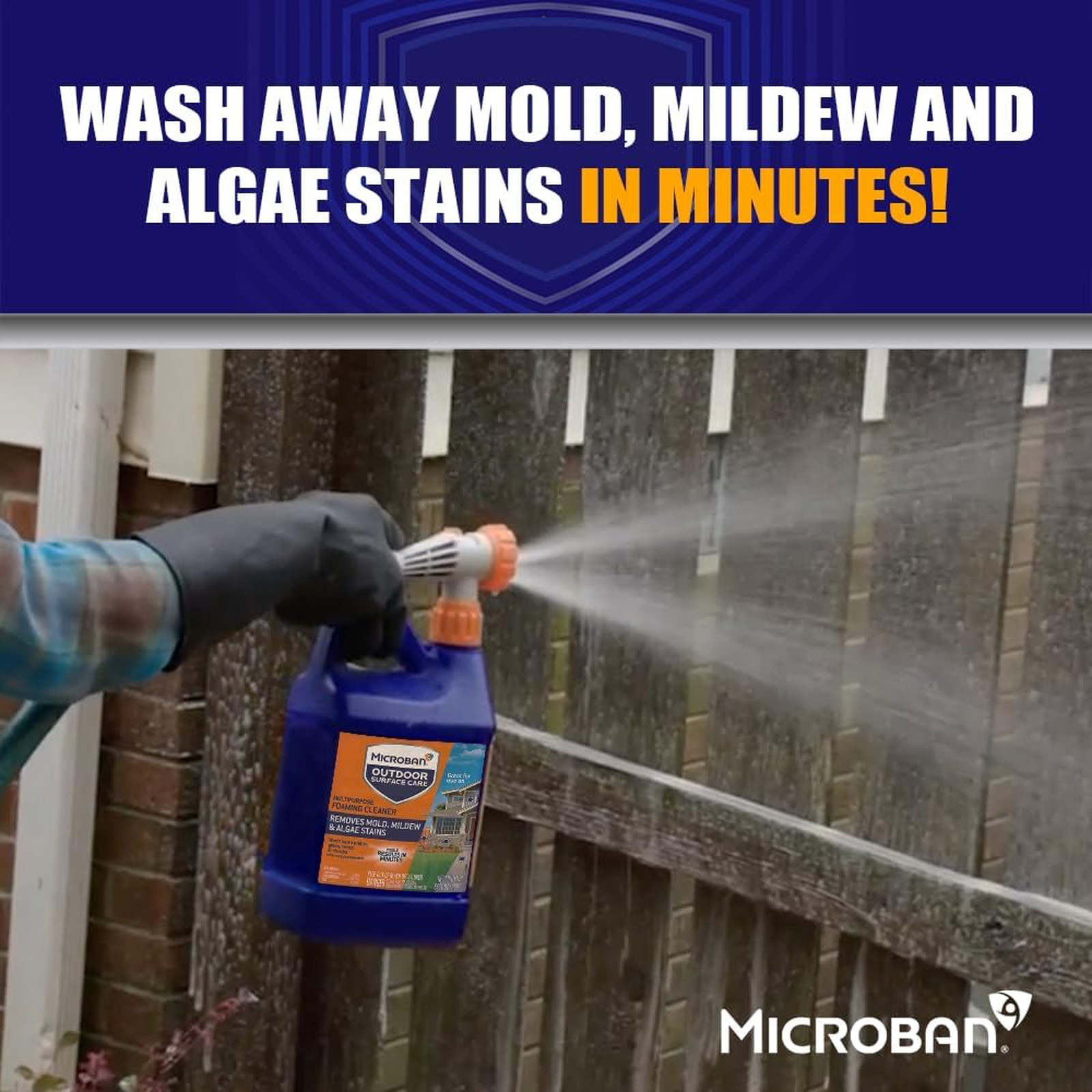 Outdoor Surface Care Multi-Purpose Foam Cleaner for Siding Deck Fence Stone