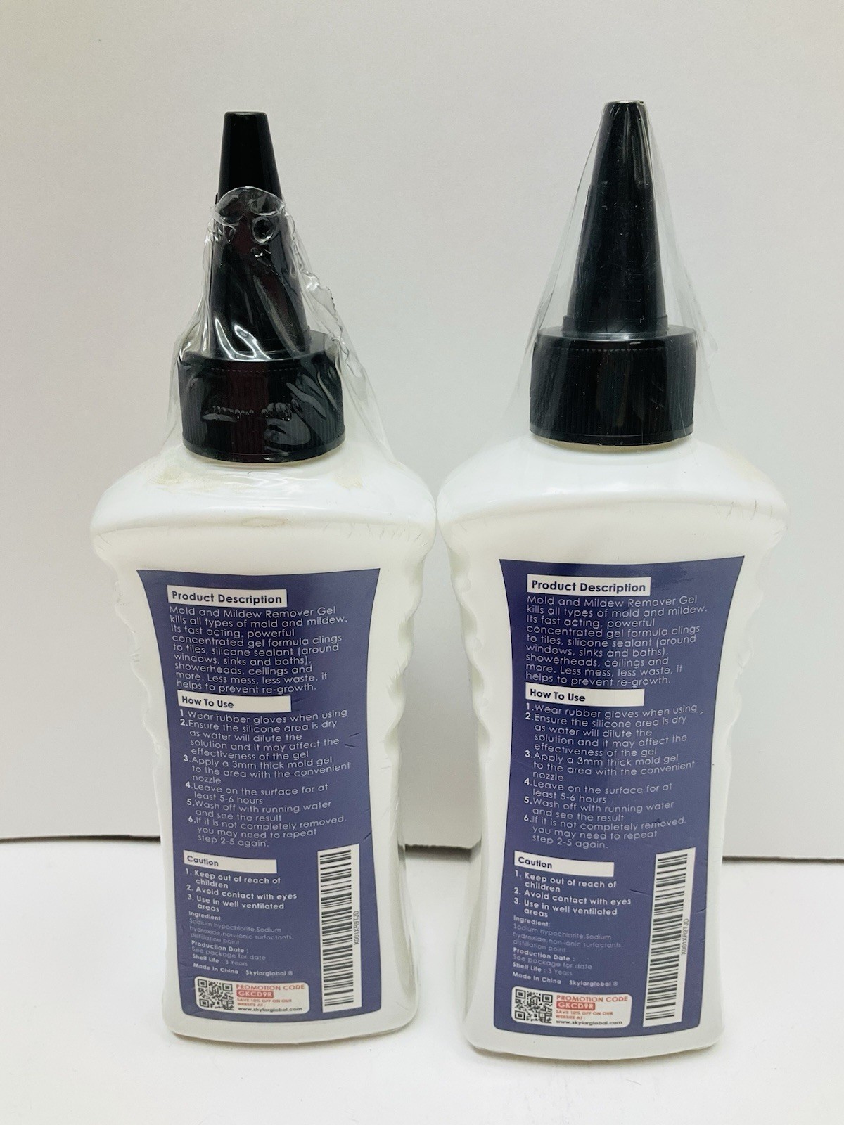 NEW 2pc Skylar Life Professional Strength Mold & Mildew Cleaner Gel Grout Tiles