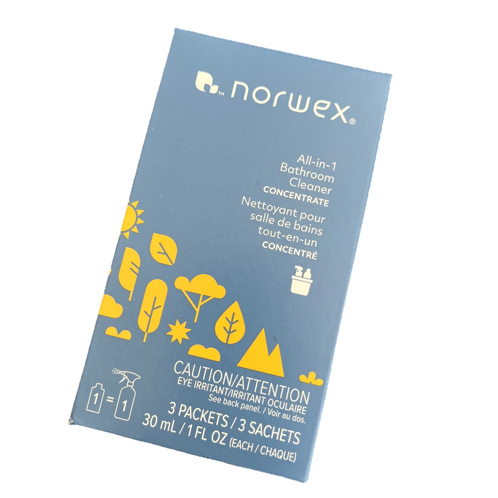 Norwex All-in-1 Bathroom Cleaner Concentrate (box of 3 packets) NEW PRODUCT 2026