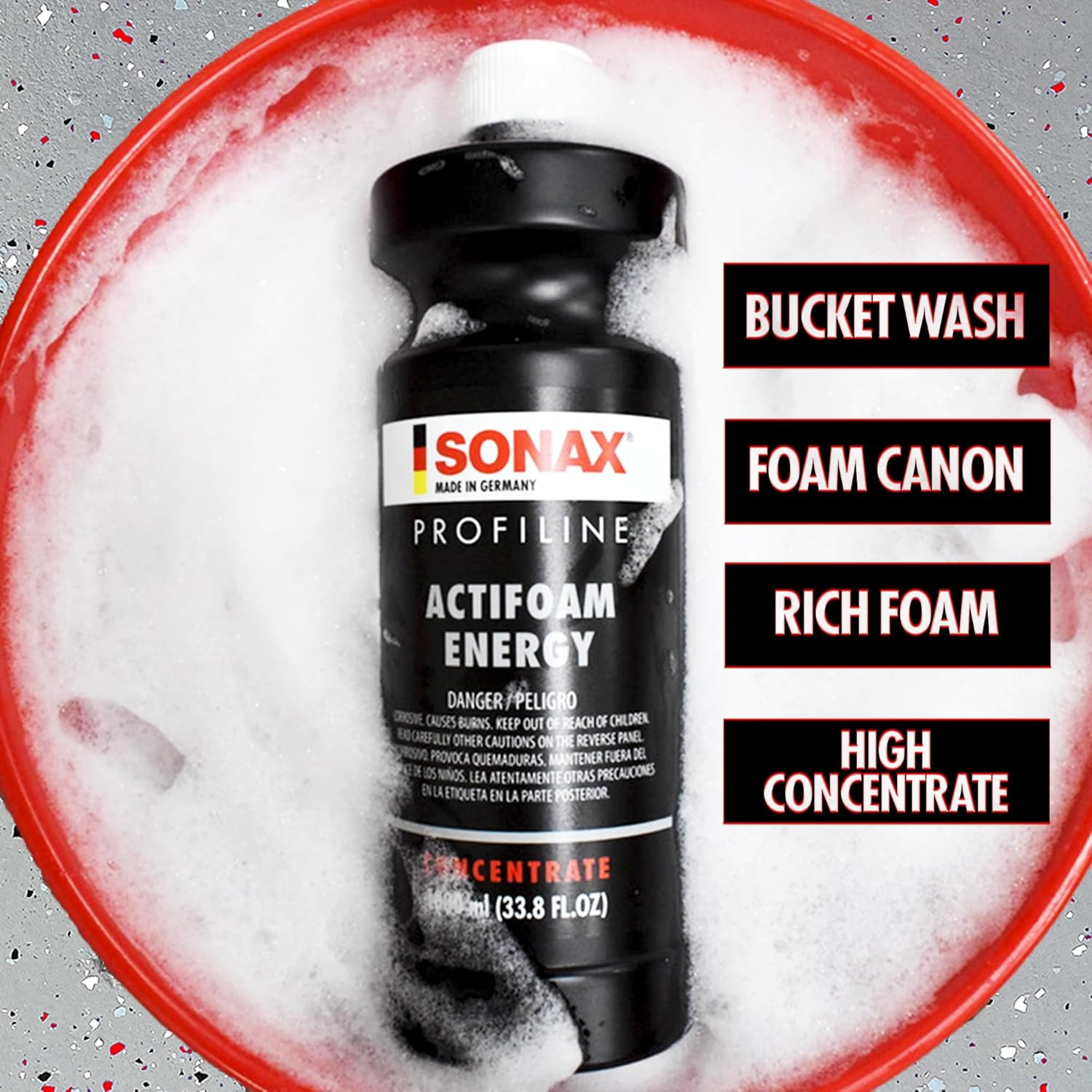 Actifoam Energy 618300 | High-Foaming Car Wash Shampoo | Powerful Dirt Removal w