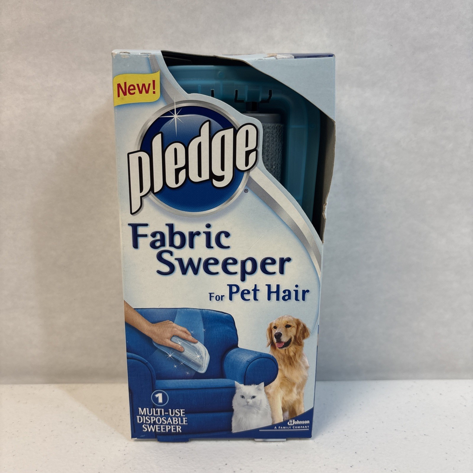 Pledge Fabric Sweeper For Pet Hair Roller Discontinued 2008 New & Sealed