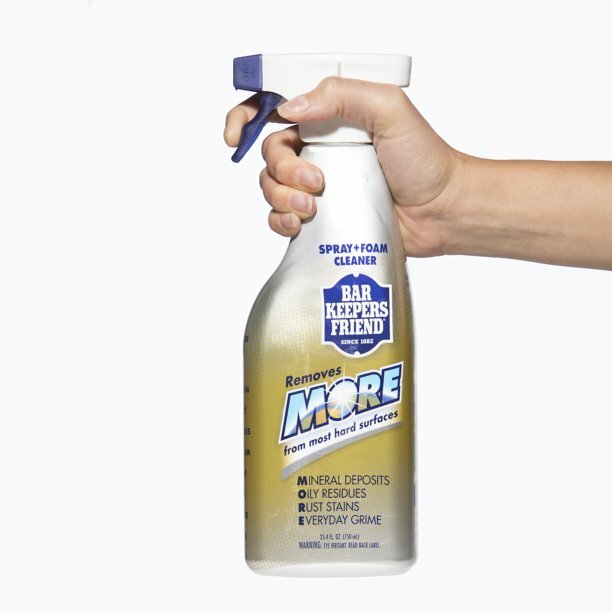 (2-Pk) BAR KEEPERS FRIEND Hard Surfaces Glass Copper Brass SPRAY + FOAM CLEANER
