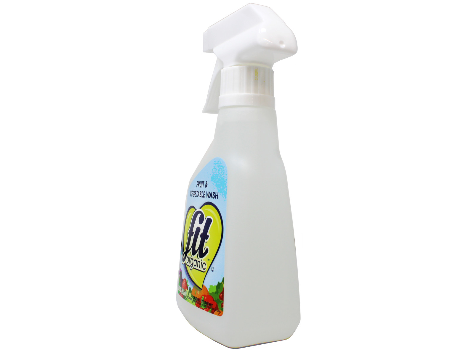 FIT Organic Fruit and Vegetable Wash Spray Bottle White, Clear, 12 Fl Oz 5 Pack