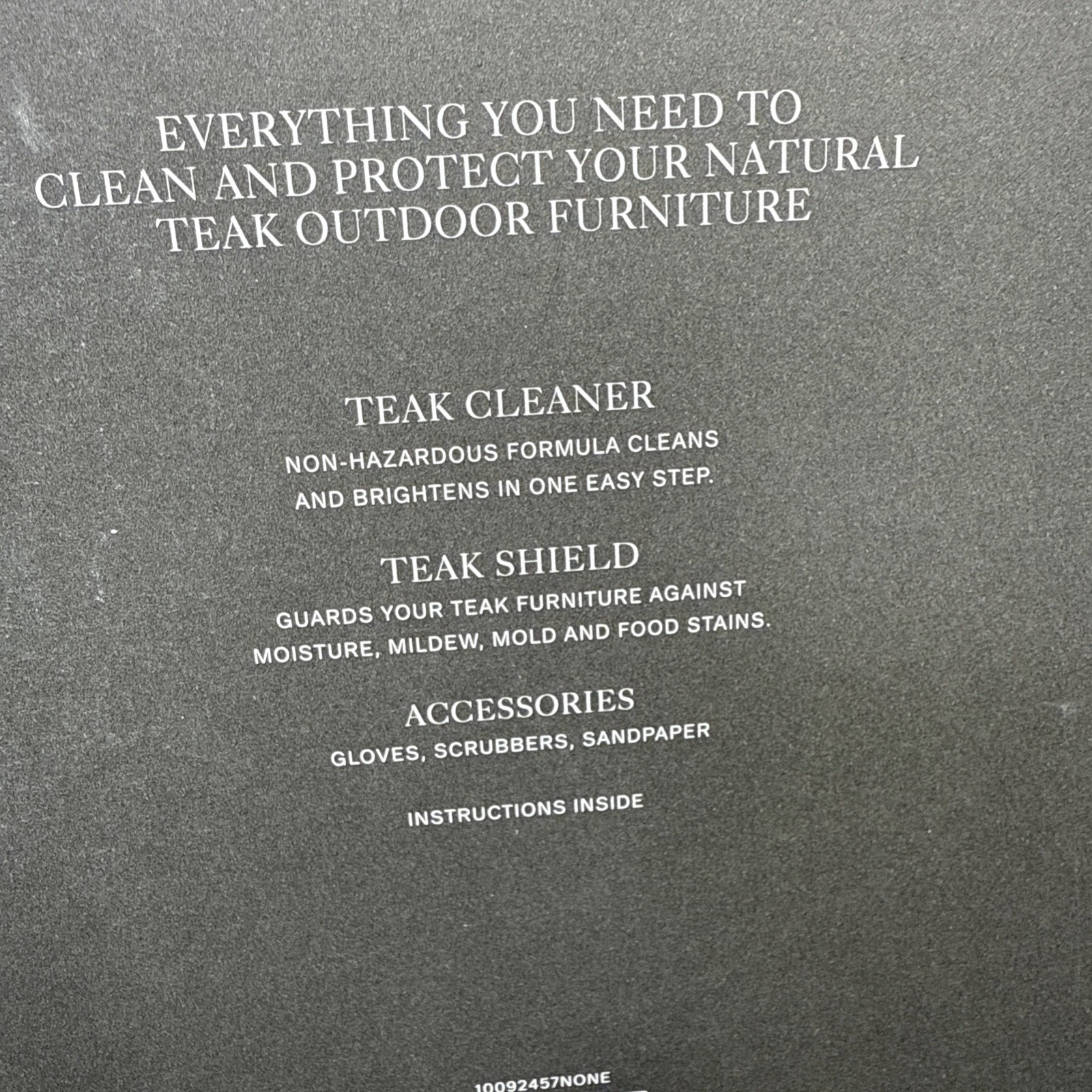 RESTORATION HARDWARE GOLDEN CARE COMPLETE TEAK CARE KIT ( NEW OTHER )