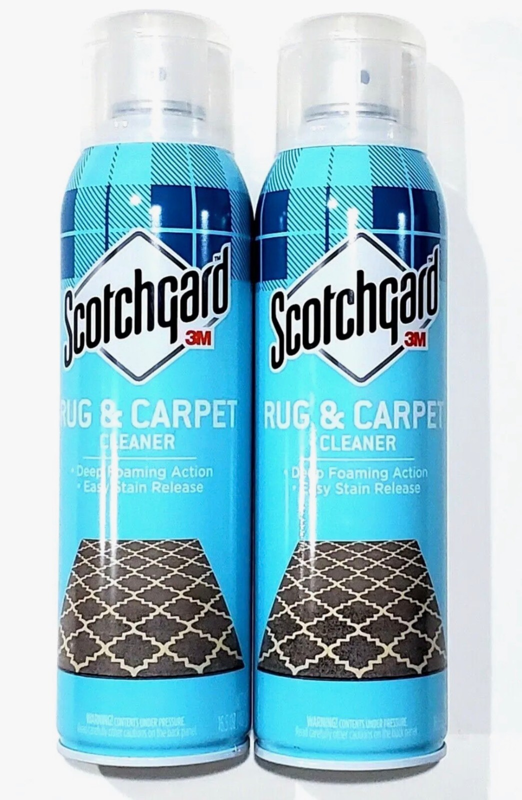 (2-Pk) 3M Scotchgard FABRIC RUG CARPET Deep Foaming Easy Release STAIN CLEANER