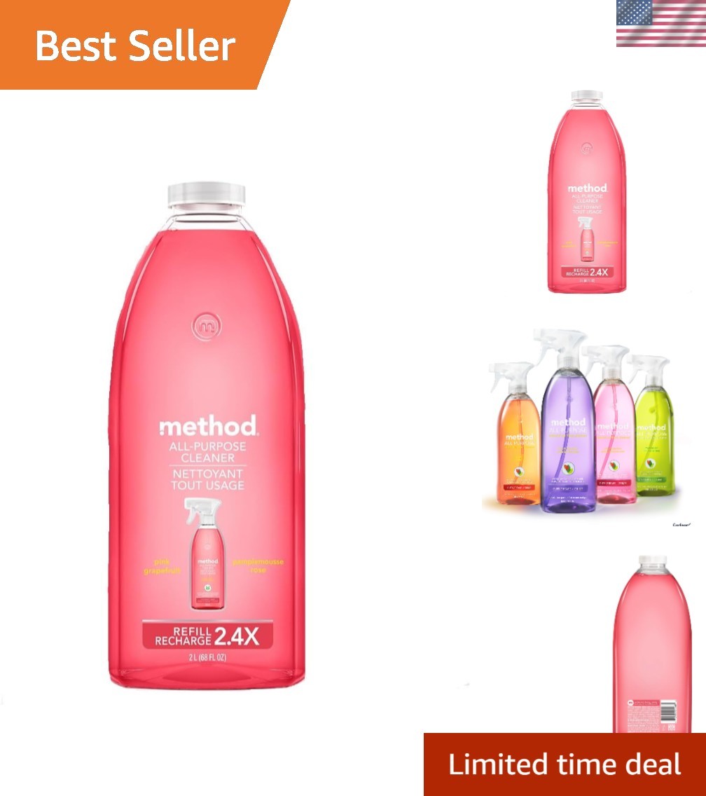 Method All-Purpose Cleaner Refill – 68 Fl Oz with Invigorating Grapefruit Scent