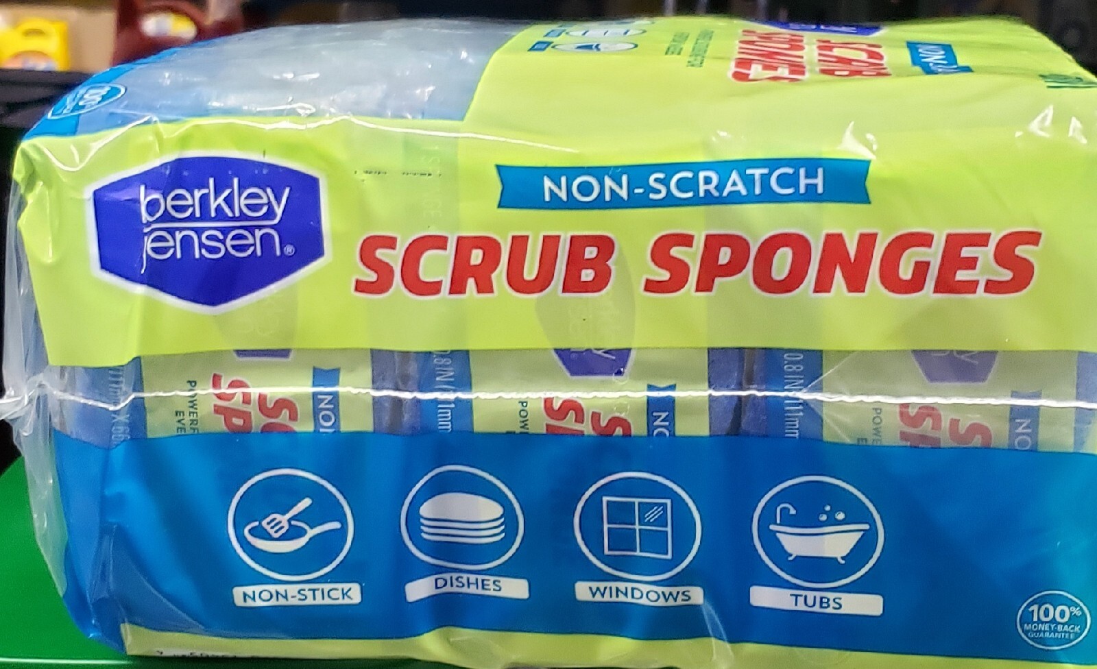 Berkley Jensen Non-Scratch Scrub Sponges 27 Pack Clean Wash Scotch Cellulose