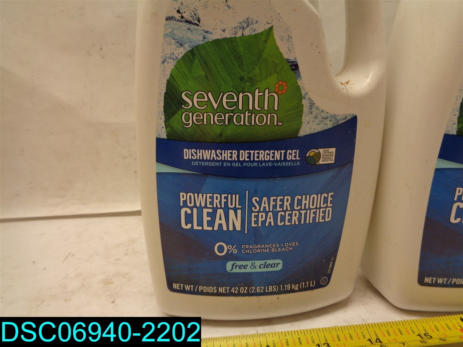 QTY=126oz: (42OZ X 3) Seventh Generation – Automatic Dishwasher Gel