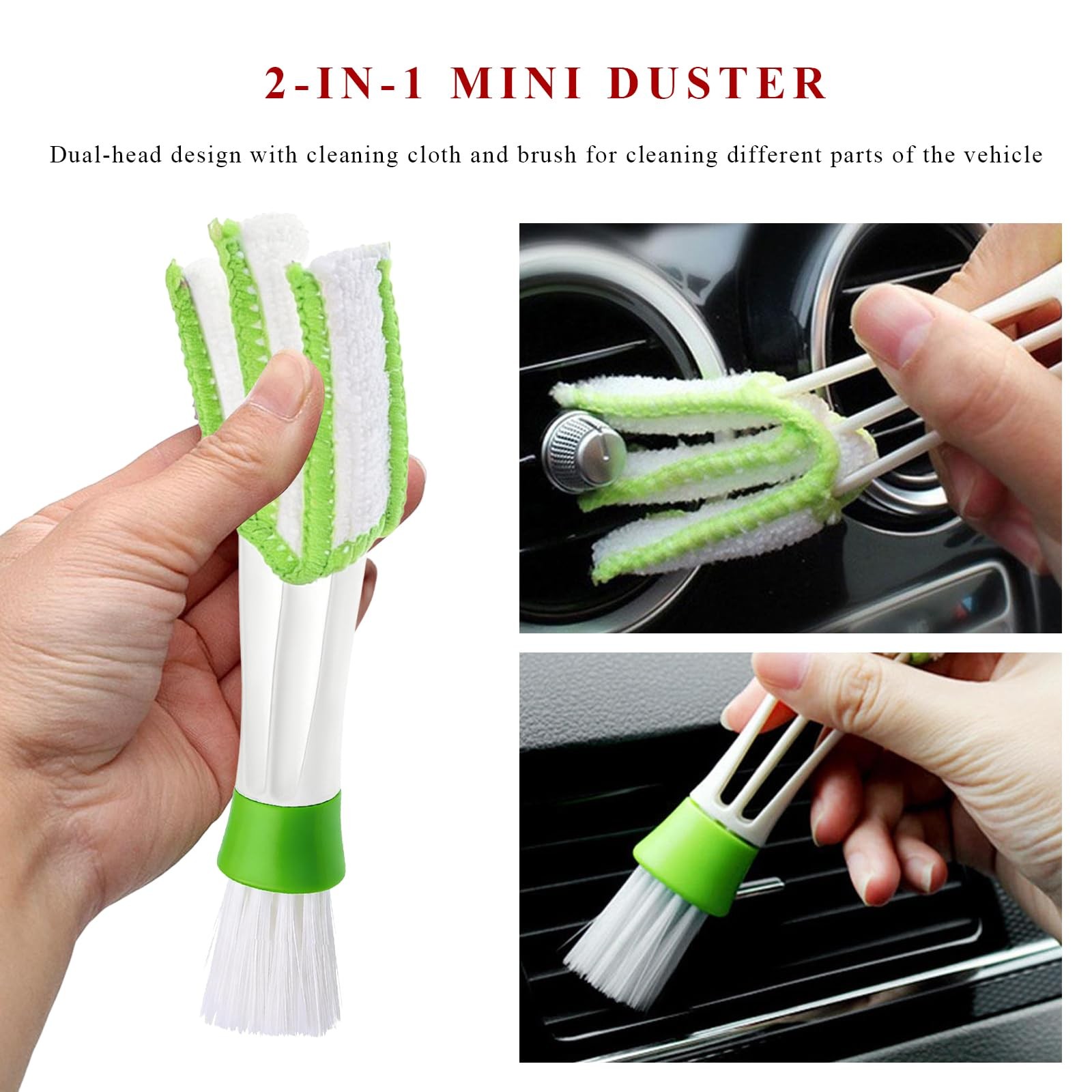 10 PCS Car Detailing Brush Set, Auto Cleaning Kit with Boar Hair & Steel Wire…