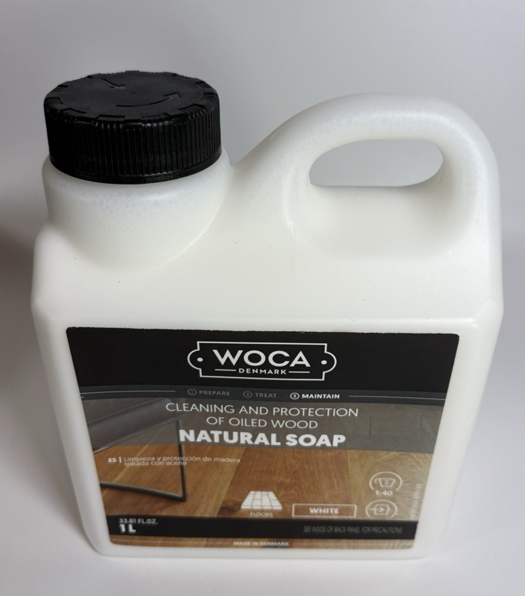 WOCA Natural Soap White 1 Liter/33.81 Fl oz