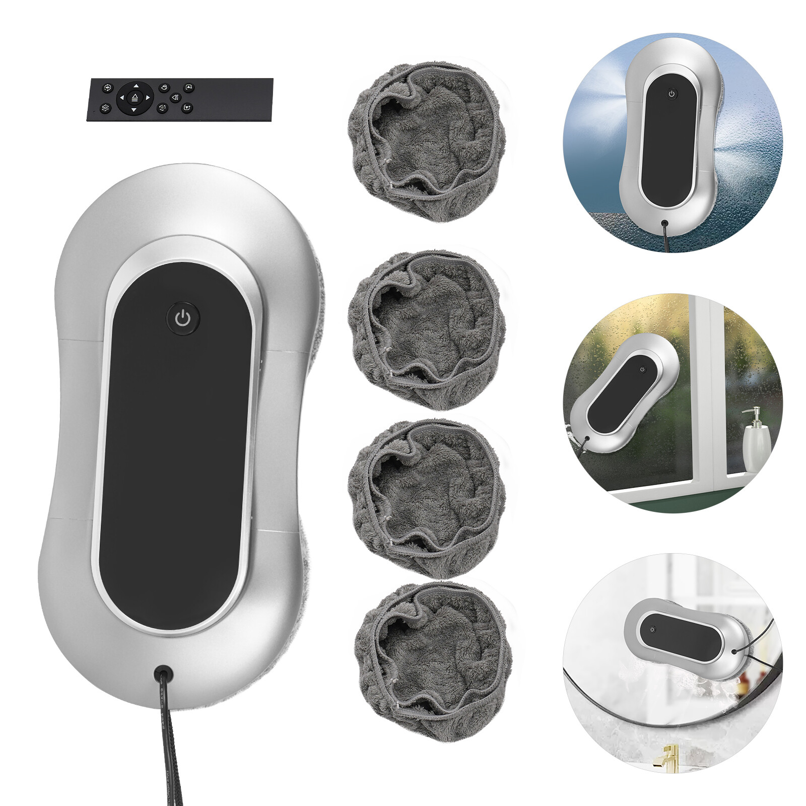 Window Cleaner Robot Smart Glass Cleaning Remote Control Cleaning 3200Pa Suction