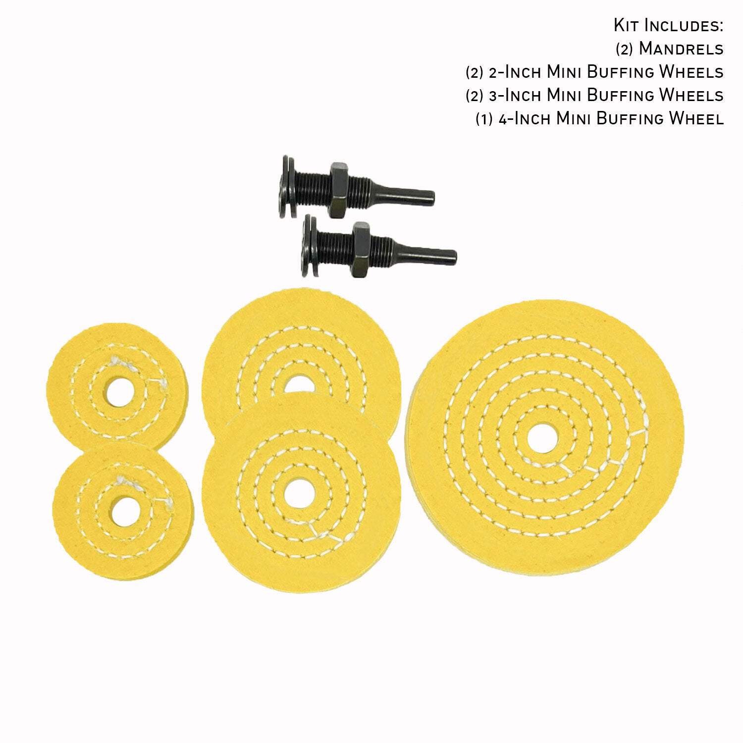 Mini Buffing Wheels (1/2″ Arbor Hole)