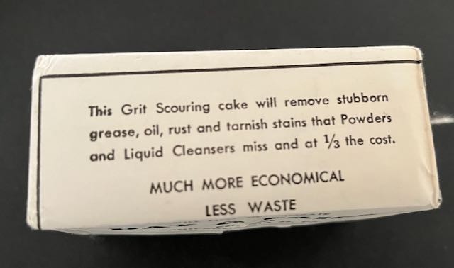 Vintage Bar DAY & FRICK GRIT SCOURING SOAP Cleans Tub Sink Copper Fixtures