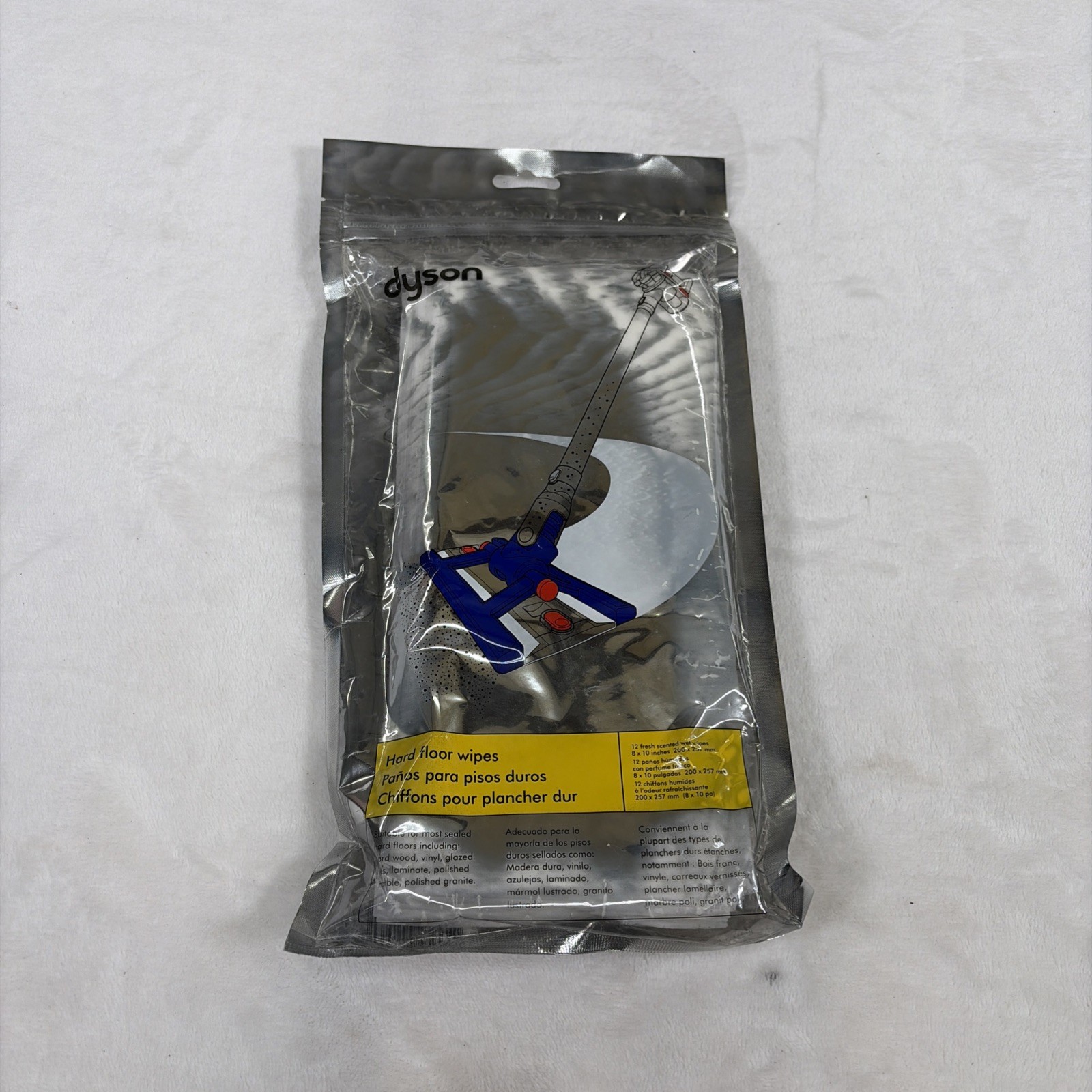 Dyson Hard Floor Wet Wipes DC 56 DC57 Lot of 3 3-Packs Sealed New Bnfts Charity