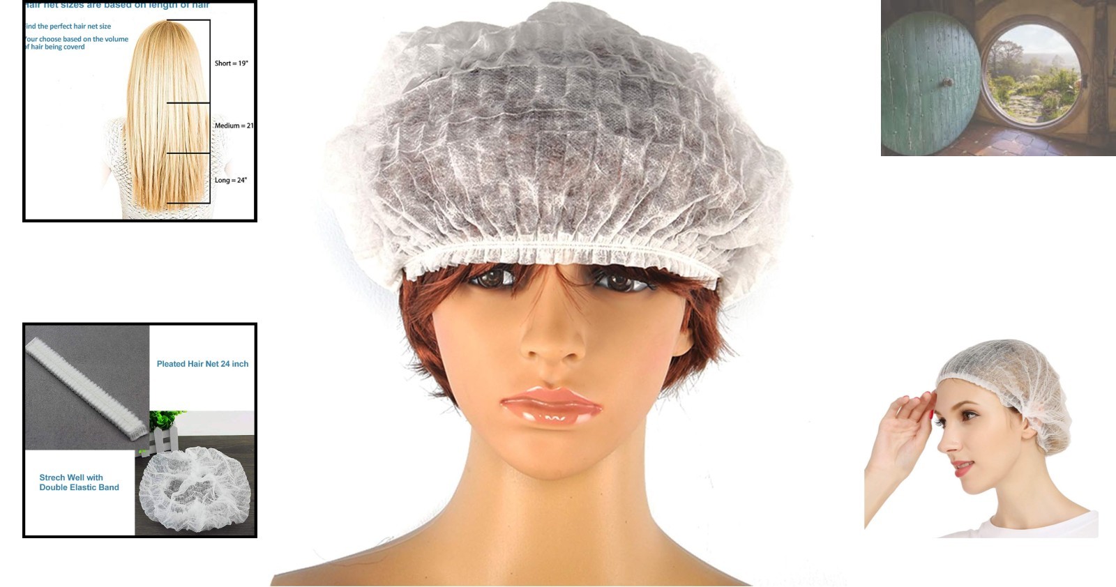24 Inch Non-Toxic Disposable Caps – Comfortable Bouffant Hair Protection for All