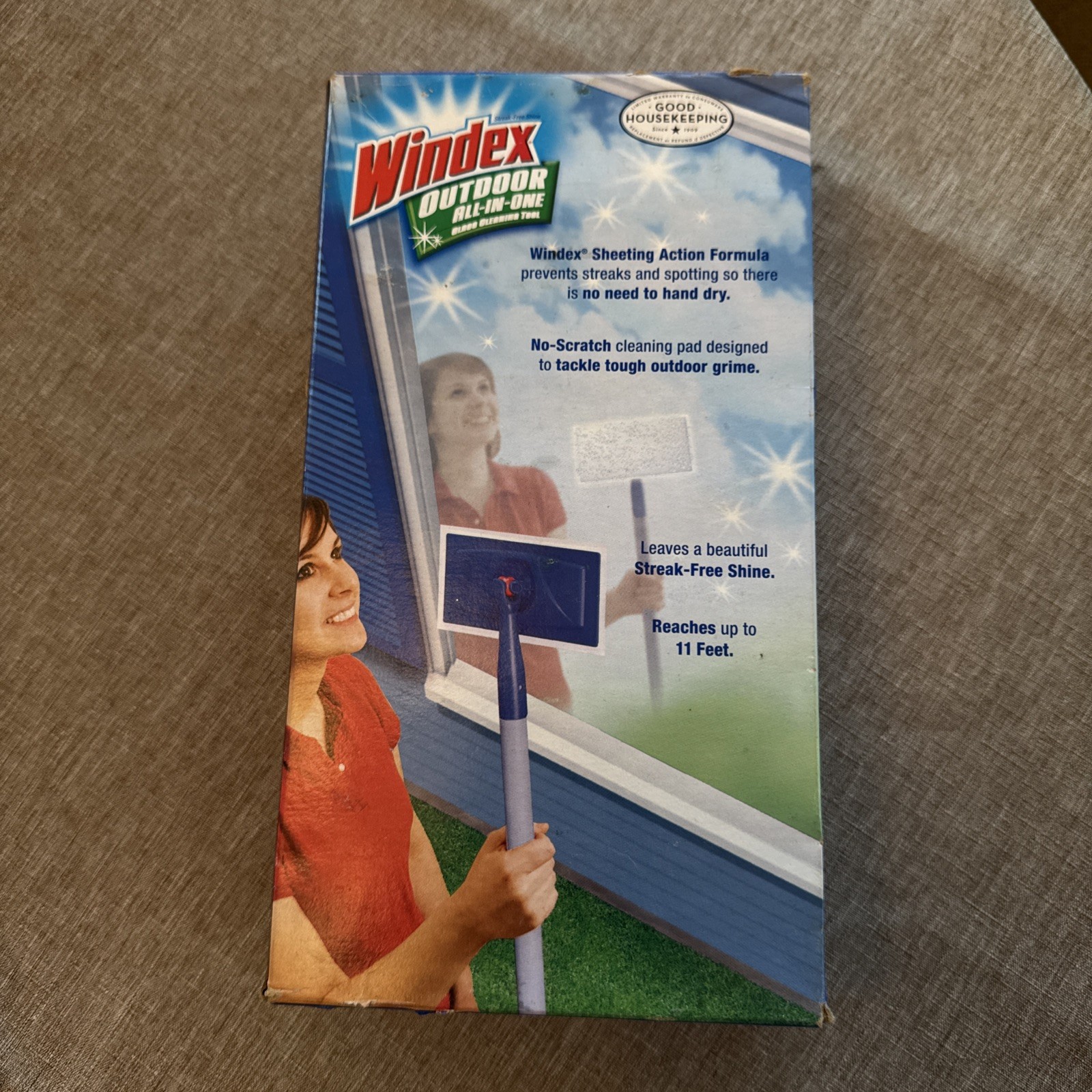 NEW Sealed Windex Outdoor All-In-One Glass & Window Cleaning Tool Starter Kit
