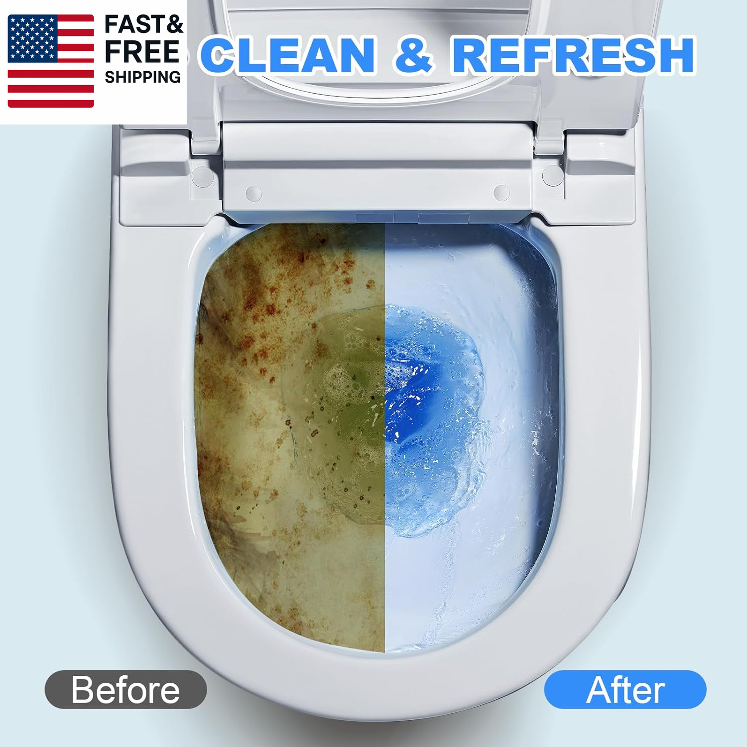 100 Pack Toilet Bowl Cleaner Tablets, Long-Lasting Bathroom Toilet Tank Cleaner