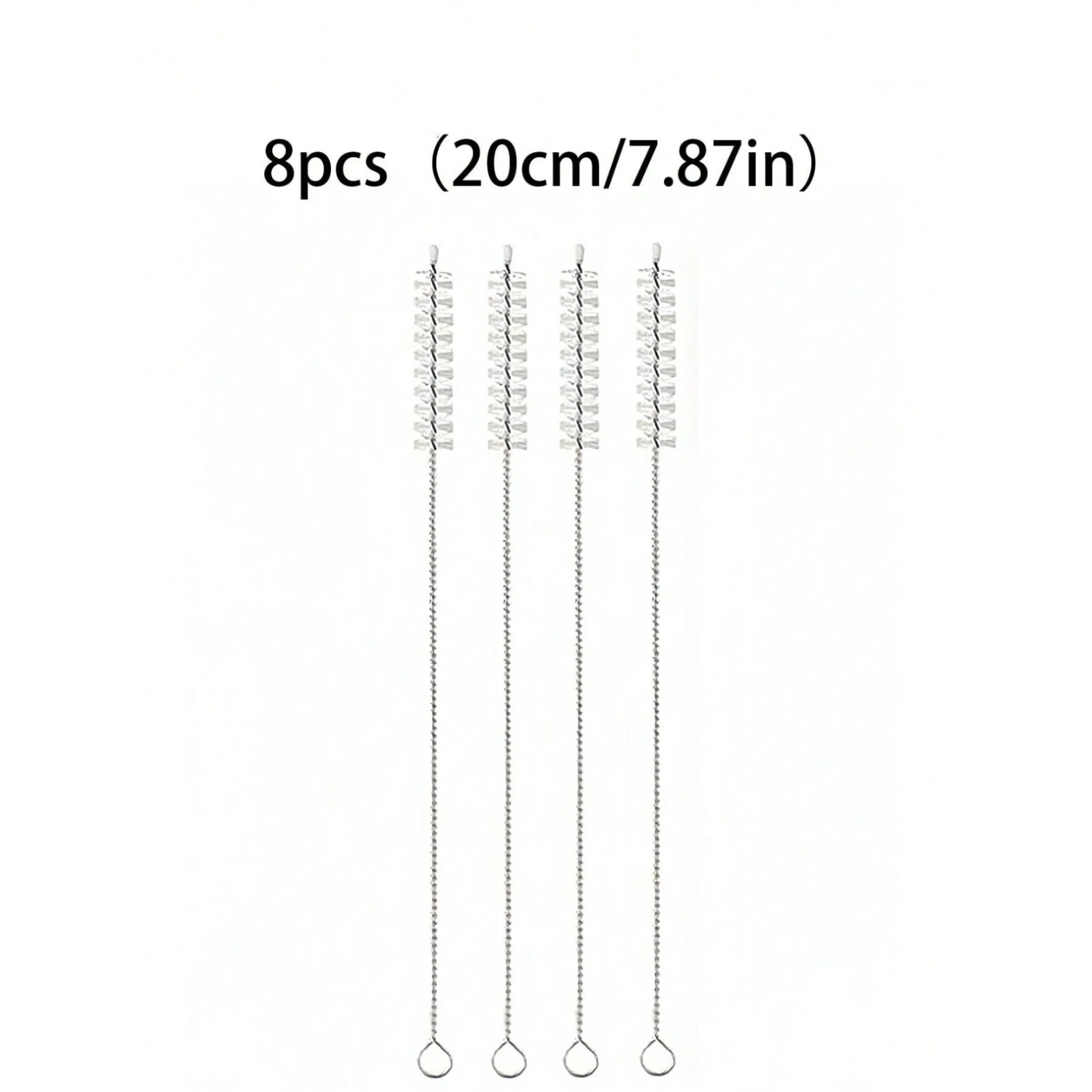 8/4PCS Nylon Straw Brush Cleaner Bottle Tube Pipe Small Long Cleaning Brushes