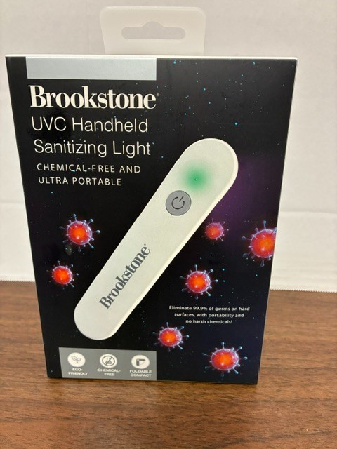 Brookstone UVC Handheld Sanitizing Light Chemical Free – Kills 99.9% of Germs