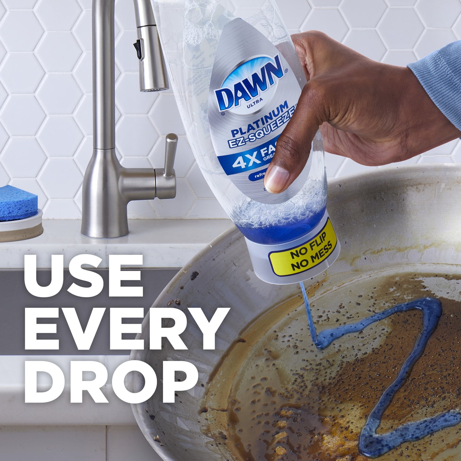 Dawn Platinum EZ-Squeeze Dish Soap, Dishwashing Liquid, Wild Jasmine, 24.3 fl oz