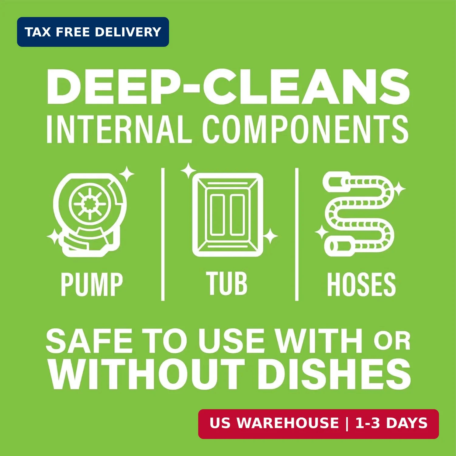 Affresh Washing Machine Cleaner, For Whirlpool, Maytag & Amana, – 6 Tablets