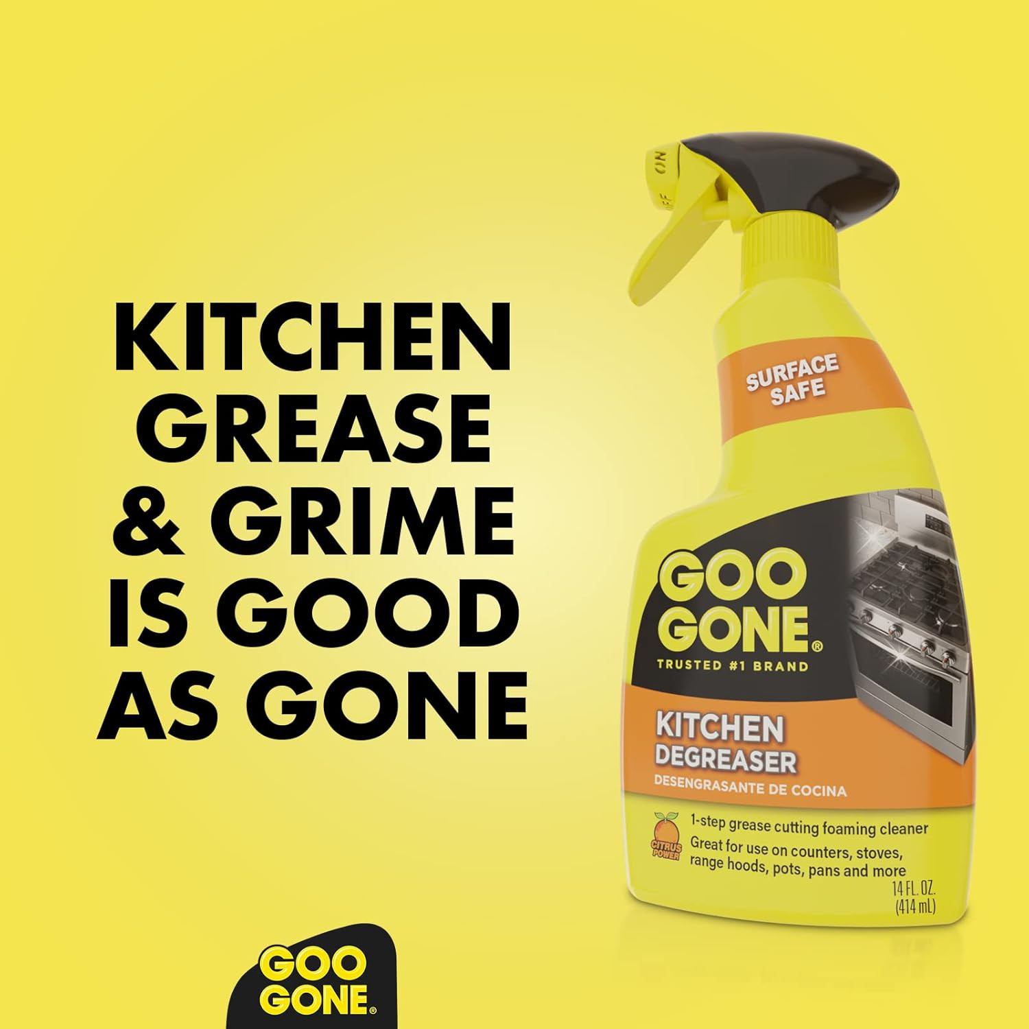 Degreaser – Removes Kitchen Grease, Grime and Baked-On Food – 14 Fl. Oz. – 2047
