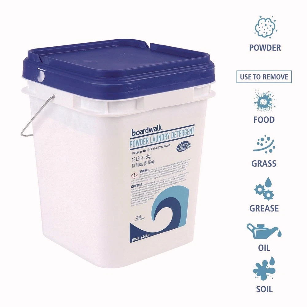 Boardwalk 340LP 18 lb Pail Low Foam Powder Laundry Detergent – Crisp Clean New