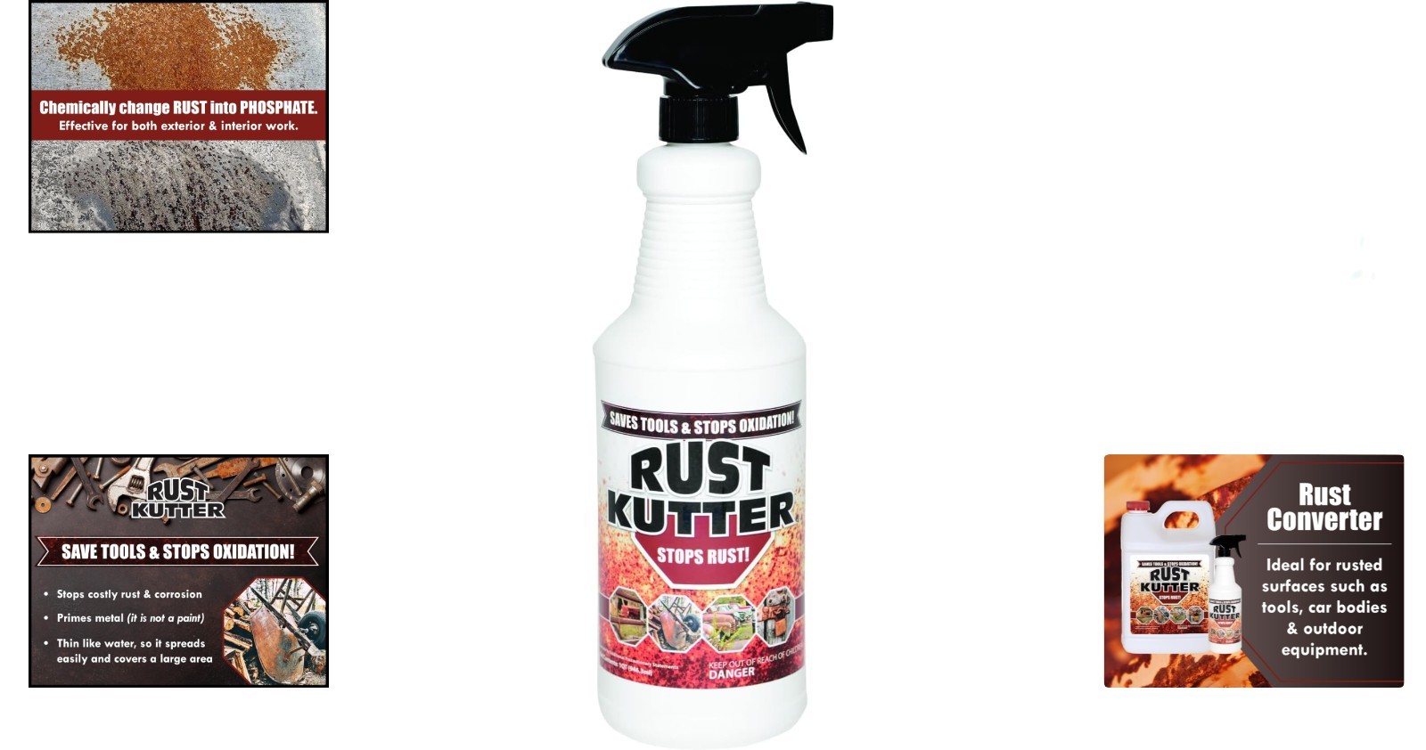 Effortless Rust Conversion Spray – 32 Fl Oz with Professional Applicator