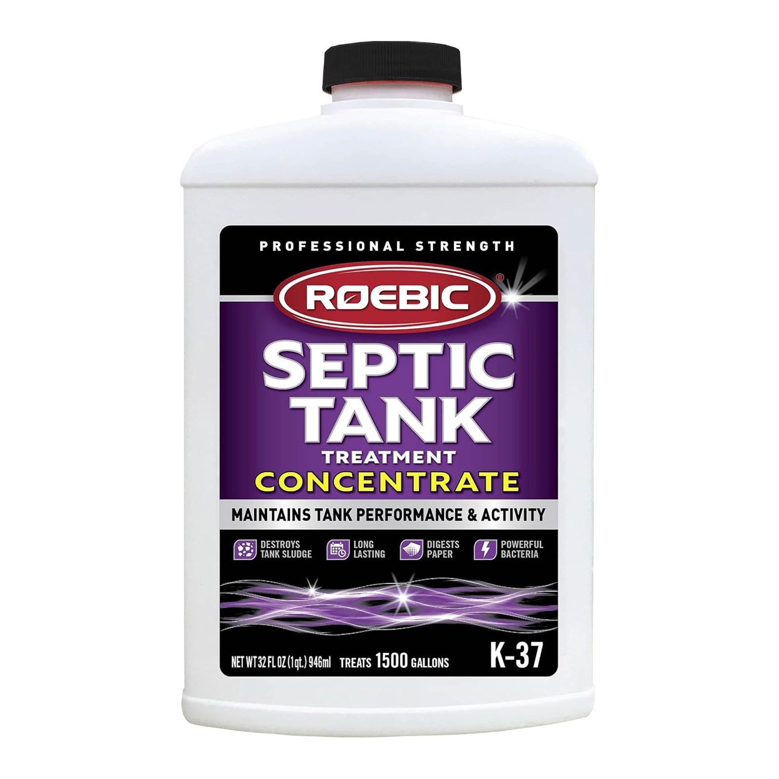 Septic Tank Treatment Concentrate 32 oz – Safe for All Plumbing Systems, Colorle
