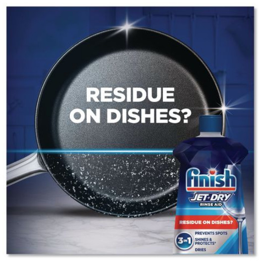 Finish 78826 Jet Dry Liquid Dishwasher Rinse Agent Aid 16 Oz Bottle Shine
