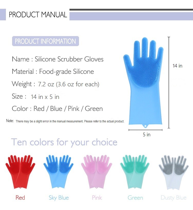 Silicone Gloves – 2 pairs in a pack, Food-Safe Silicone, Heat Resistant