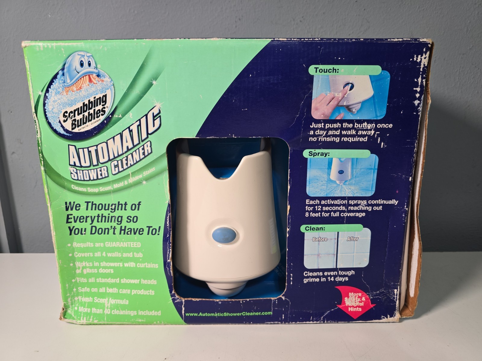 Scrubbing Bubbles Automatic Shower Cleaner Kit 2 x 34 oz Refill Bottles NIB