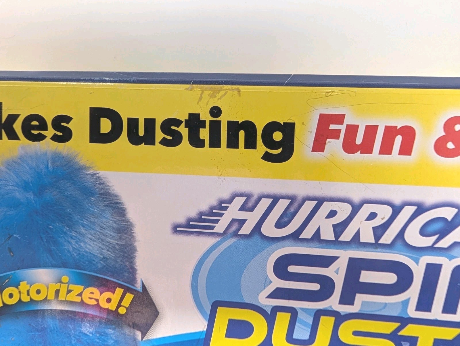 Hurricane Spin Duster Motorized Dust Wand w/ Extension for Ceilings & Fans NOS