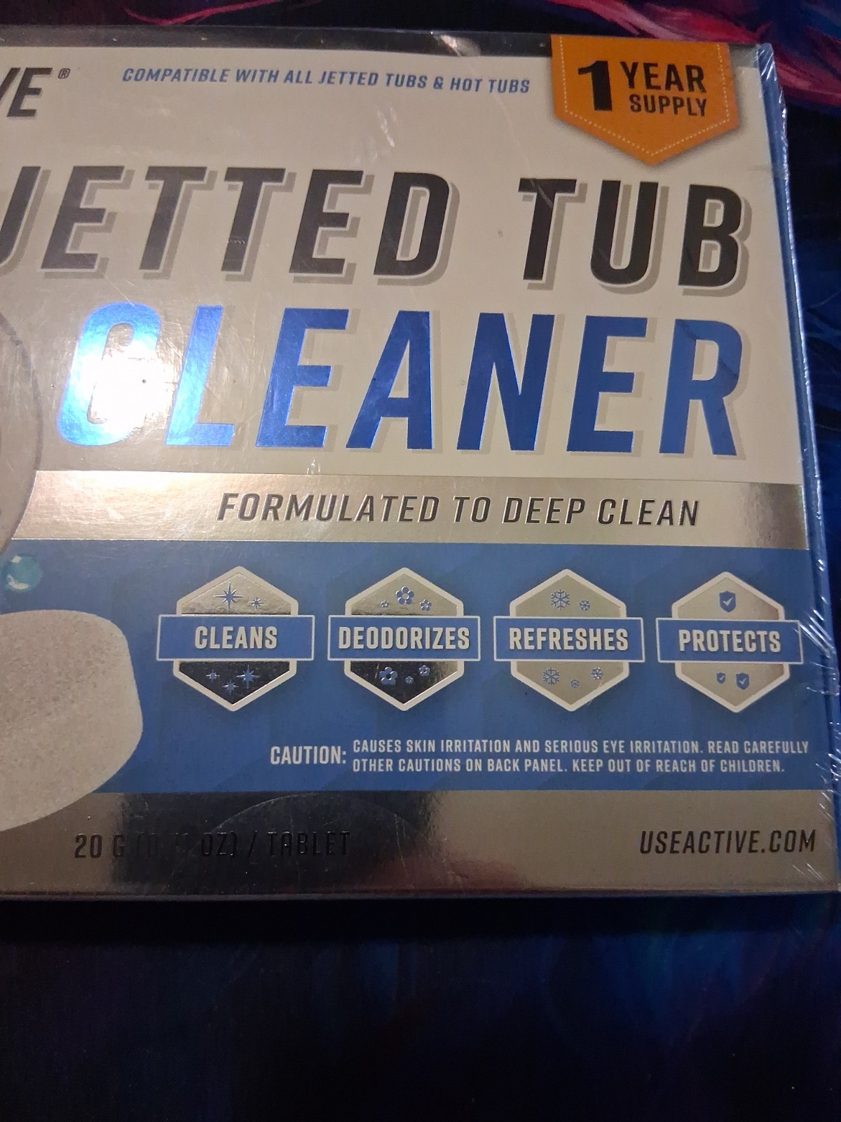 Active Jetted Tub Cleaner 12-Tablet Pack for Jacuzzi/Whirlpool NEW SEALED