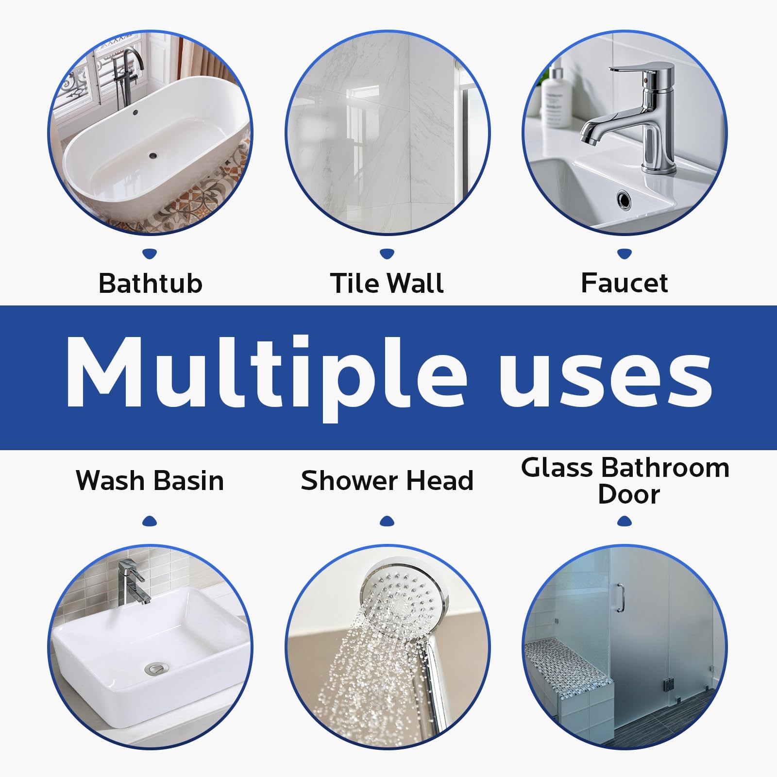Bathroom Descaler Foam Cleaner for Hard Water Stains – Powerful Foaming Spray…