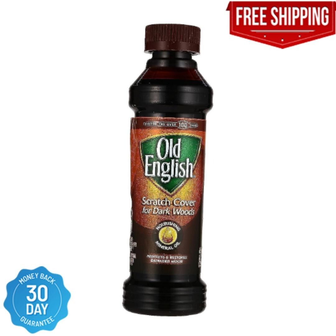 Old English 75144 Scratch Cover For Dark Woods, 8oz Bottle, Wood Polish