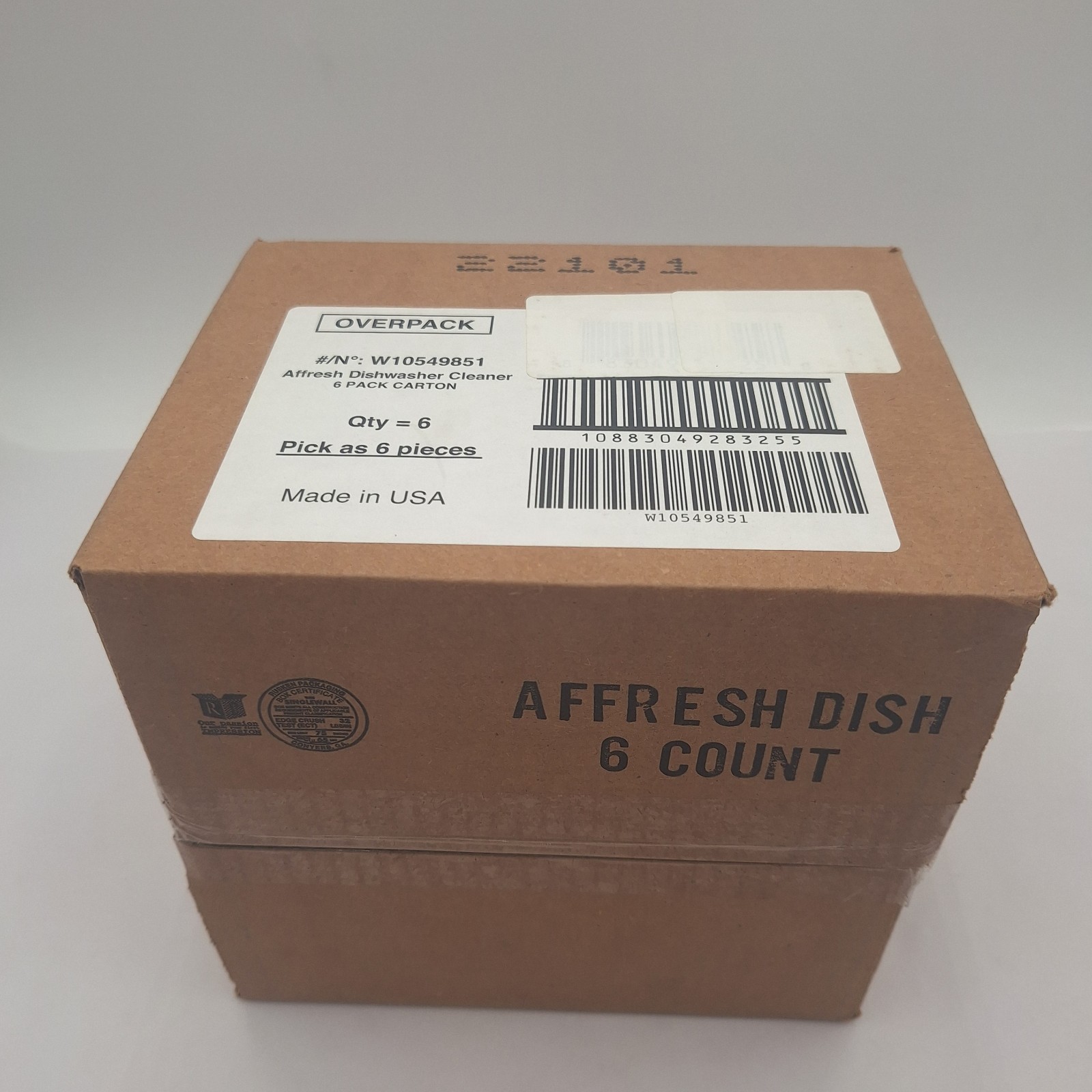 New Affresh Dishwasher Cleaner Tablets Lot Case Pack (6 Boxes Of 6 = 36 Total)