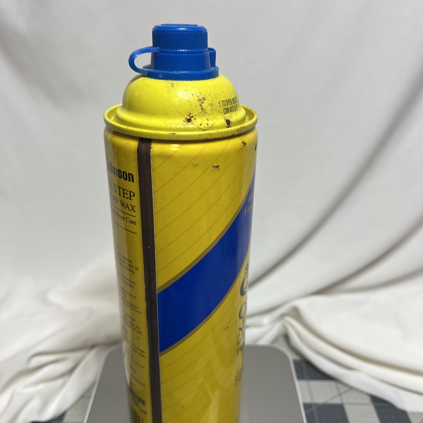 SC Johnson One Step No Buff Wax Half Full Bottle Discontinued Floor Wax