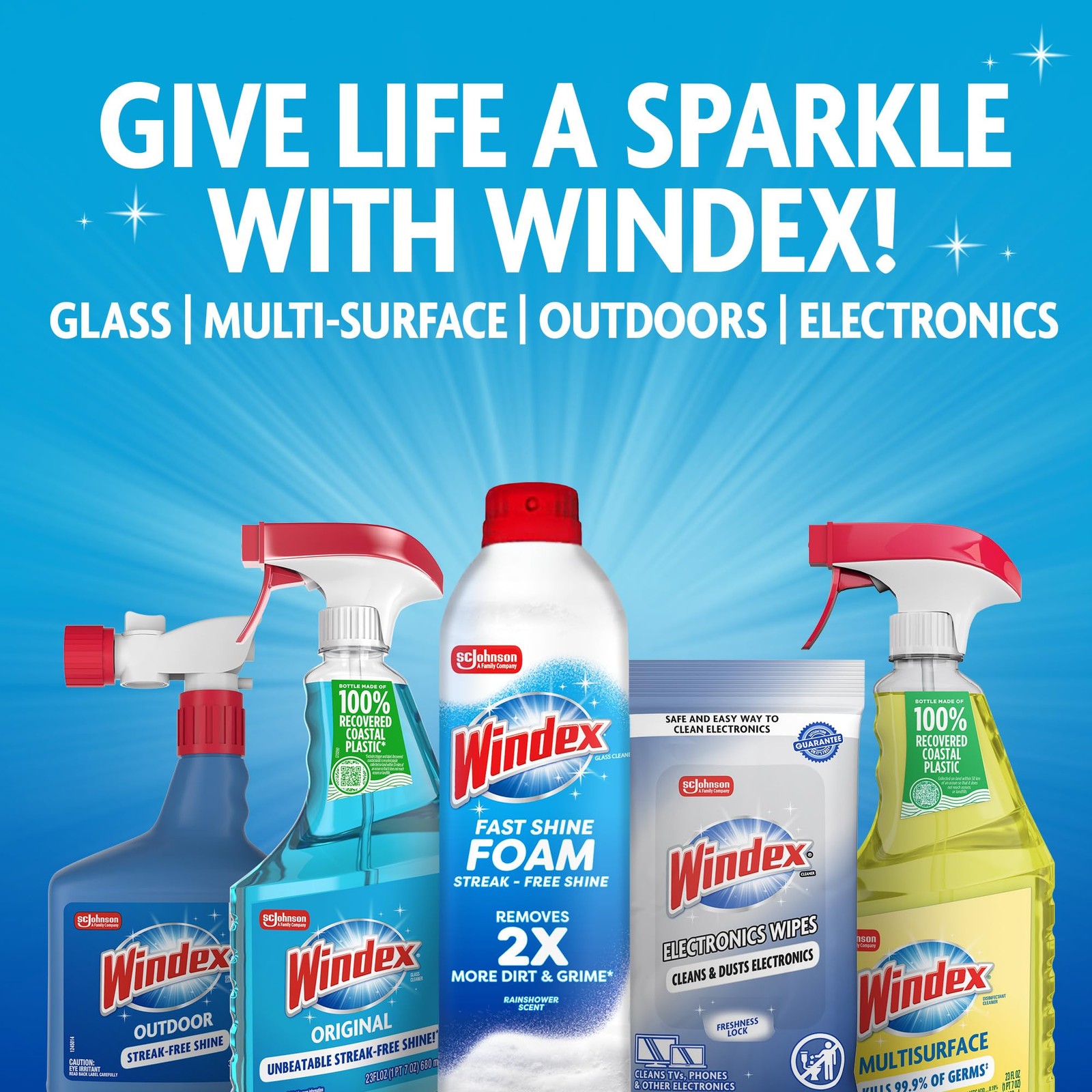 Windex Glass and Window Cleaner Spray Bottle Packaging Designed to Prevent