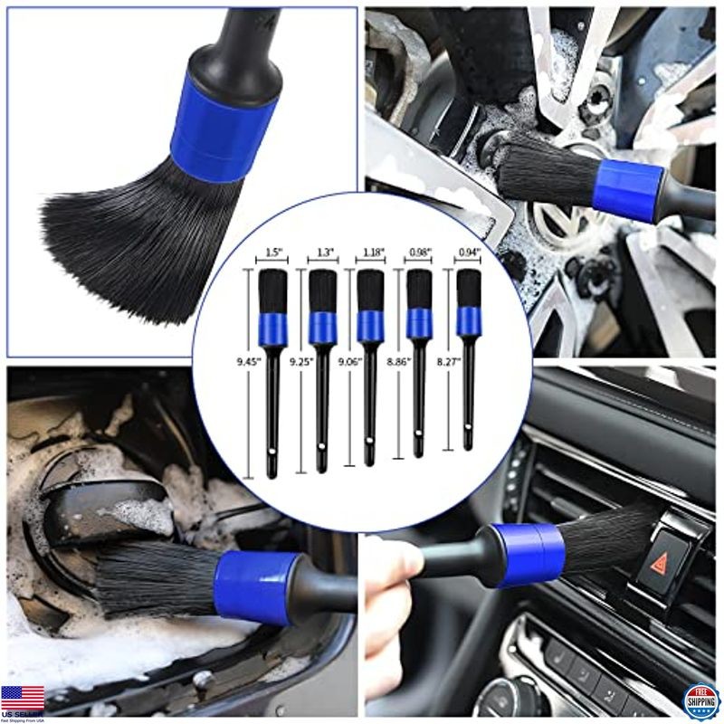 62″ Car Wash Brush Kit, 21Pcs Microfiber Mop Mitt for Car Detailing & Cleaning