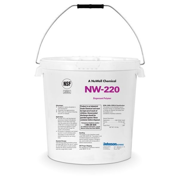 Nu-Well 220 Bentonite Remover & Clay Dispersant – 5 Gallon Pail